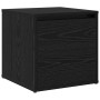 Conjunto de muebles de recibidor con cajón 4 pcs Roble negro
