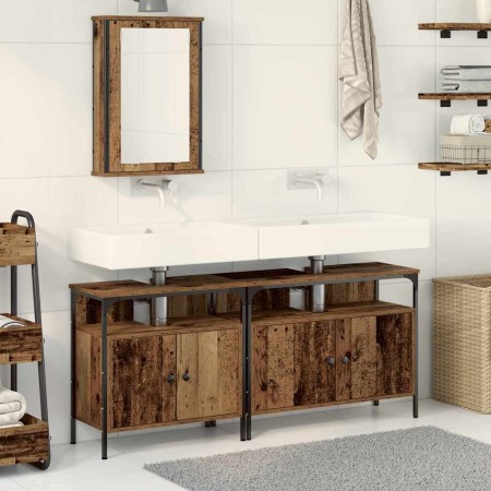 Unidades de Tocador de Baño con puerta Marrón 80 x 30 x 60 cm