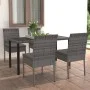 5-piece synthetic rattan gray garden dining set by vidaXL, Garden sets - Ref: Foro24-3065701, Price: 340,34 €, Discount: %