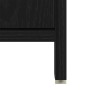 Conjunto de Muebles de Baño con estante 4 pcs Roble Negro
