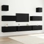 Conjunto de Gabinetes de TV 7 pcs Roble negro 100 x 30 x 30 cm
