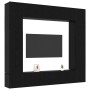 Conjunto de mueble de TV 8 pcs Roble negro 100 x 30 x 30 cm