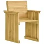 7-piece garden dining table with impregnated pine wood cushions by vidaXL, Garden sets - Ref: Foro24-3065733, Price: 698,07 €...