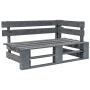 Pallet furniture 6 pieces and cushions made of gray impregnated pine wood. by vidaXL, Garden sets - Ref: Foro24-3066997, Pric...