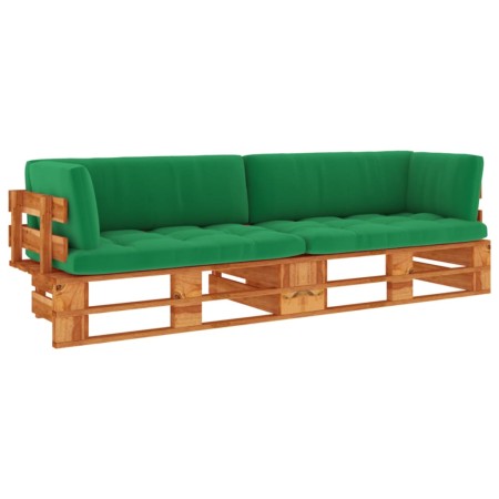 2-Sitzer Paletten-Sofakissen imprägniertes Kiefernholz braun von vidaXL, Gartensets - Ref: Foro24-3066666, Preis: 262,52 €, R...