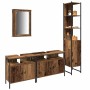 Juego de muebles de baño 4 pcs Madera vieja 33 x 33 x 185.5 cm