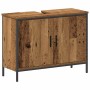 Juego de muebles de baño 4 pcs Marrón 33 x 33 x 185.5 cm