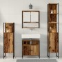 Juego de muebles de baño 4 pcs Madera vieja 33 x 33 x 185.5 cm