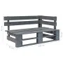 2-seater pallet sofa with gray impregnated pine wood cushions by vidaXL, Garden sets - Ref: Foro24-3066637, Price: 260,23 €, ...