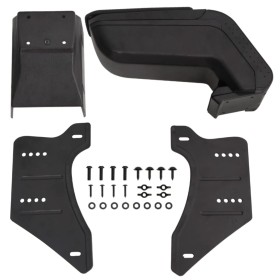 Reposabrazos universal para coche ABS negro 14x30x(32-48,5) cm