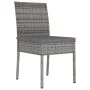 5-teiliges graues Garten-Ess-Set aus synthetischem Rattan von vidaXL, Gartensets - Ref: Foro24-3065700, Preis: 282,43 €, Raba...