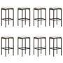 9-teiliges Gartenbar-Set und braune Kissen aus synthetischem Rattan von vidaXL, Gartensets - Ref: Foro24-3064789, Preis: 357,...