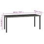 Garden dining set 9 pieces gray synthetic rattan by vidaXL, Garden sets - Ref: Foro24-3065716, Price: 501,73 €, Discount: %