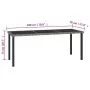 Garden dining set 9 pieces gray synthetic rattan by vidaXL, Garden sets - Ref: Foro24-3065716, Price: 495,20 €, Discount: %