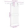 Puerta corredera con herrajes madera maciza de pino 90x210 cm