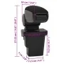 Car armrest ABS black 17x32x(37-53) cm by vidaXL, Motor vehicle seats - Ref: Foro24-154681, Price: 35,78 €, Discount: %