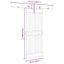 Puerta corredera con herrajes madera maciza de pino 85x210 cm