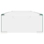 Soporte para TV/Elevador monitor cristal claro 90x30x13 cm