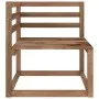 2-seater pallet garden sofa with gray cushions by vidaXL, Garden sets - Ref: Foro24-3067273, Price: 137,58 €, Discount: %
