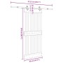Puerta corredera con herrajes madera maciza de pino 95x210 cm