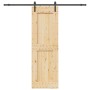 Puerta corredera con herrajes madera maciza de pino 70x210 cm