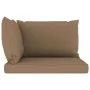 2-seater pallet garden sofa with taupe cushions by vidaXL, Garden sets - Ref: Foro24-3067280, Price: 174,88 €, Discount: %
