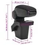 Car armrest ABS black 16x30x(40-50) cm by vidaXL, Motor vehicle seats - Ref: Foro24-154685, Price: 24,95 €, Discount: %