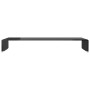 Soporte para TV/Elevador monitor cristal negro 90x30x13 cm