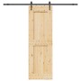 Puerta corredera con herrajes madera maciza de pino 70x210 cm