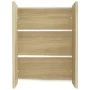 Badezimmerspiegelschrank aus MDF in Weiß und Eiche, 60 x 15 x 75 cm von vidaXL, Badezimmerwaschtische - Ref: Foro24-331530, P...