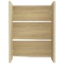 Badezimmerspiegelschrank aus MDF in Weiß und Eiche, 60 x 15 x 75 cm von vidaXL, Badezimmerwaschtische - Ref: Foro24-331530, P...