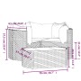 4-teiliges Gartenmöbel-Set und Kissen aus braunem synthetischem Rattan von vidaXL, Gartensets - Ref: Foro24-319760, Preis: 23...