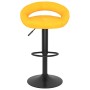 Taburetes de cocina 2 unidades terciopelo amarillo mostaza