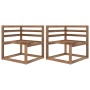 Sofá de jardín de palets de 2 plazas con cojines beige de vidaXL, Conjuntos de jardín - Ref: Foro24-3067275, Precio: 159,74 €...