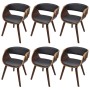Esszimmerstühle 6 Einheiten braunes Kunstleder von vidaXL, Essstühle - Ref: Foro24-270045, Preis: 1,00 €, Rabatt: %