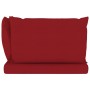 2-seater garden sofa made of pallets with burgundy cushions by vidaXL, Garden sets - Ref: Foro24-3067281, Price: 125,20 €, Di...