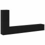 Conjunto de mueble de TV 3 pcs Roble negro 100 x 30 x 30 cm