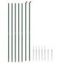 Wire fence with anchor spikes green 1.8x10 m by vidaXL, fence panels - Ref: Foro24-153925, Price: 133,62 €, Discount: %