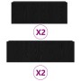 Conjunto de mueble de TV 4 pcs Roble negro 100 x 30 x 30 cm