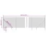 Wire fence with anchor spikes green 1.8x10 m by vidaXL, fence panels - Ref: Foro24-153925, Price: 133,62 €, Discount: %