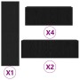 Conjunto de mueble de TV 9 pcs Roble negro 30.5 x 30 x 110 cm