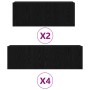 Conjunto de mueble de TV 6 pcs Roble negro 100 x 30 x 30 cm