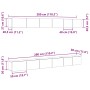 Conjunto de mueble de TV 6 pcs Roble negro 100 x 30 x 30 cm