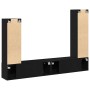 Conjunto de mueble de TV 6 pcs Roble negro 30.5 x 30 x 110 cm