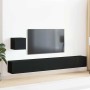 Conjunto de mueble de TV 4 pcs Roble negro 80 x 30 x 30 cm