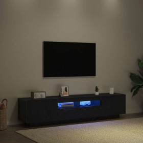 Gabinete de TV 2 pcs Negro 180 x 35 x 40 cm