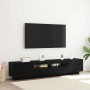 Gabinete de TV 2 pcs Negro 200 x 35 x 40 cm
