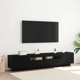 Gabinete de TV 2 pcs Negro 200 x 35 x 40 cm
