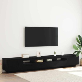 Gabinete de TV 3 pcs Negro 260 x 35 x 40 cm