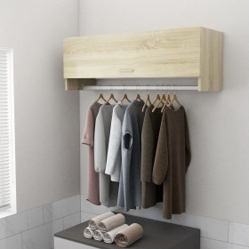 Schrank aus Sonoma-Eichensperrholz, 100 x 32,5 x 35 cm von vidaXL, Kleiderschränke - Ref: Foro24-808236, Preis: 50,08 €, Raba...